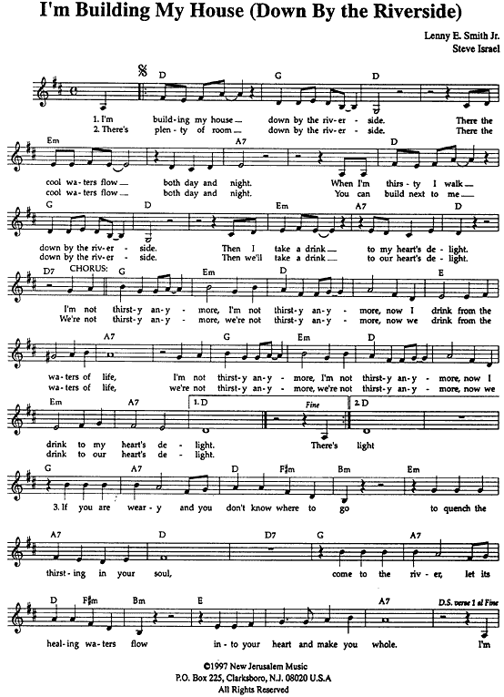 I'm Building My House - sheet music